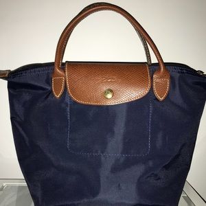 Longchamp Mini Le Pliage tote in navy